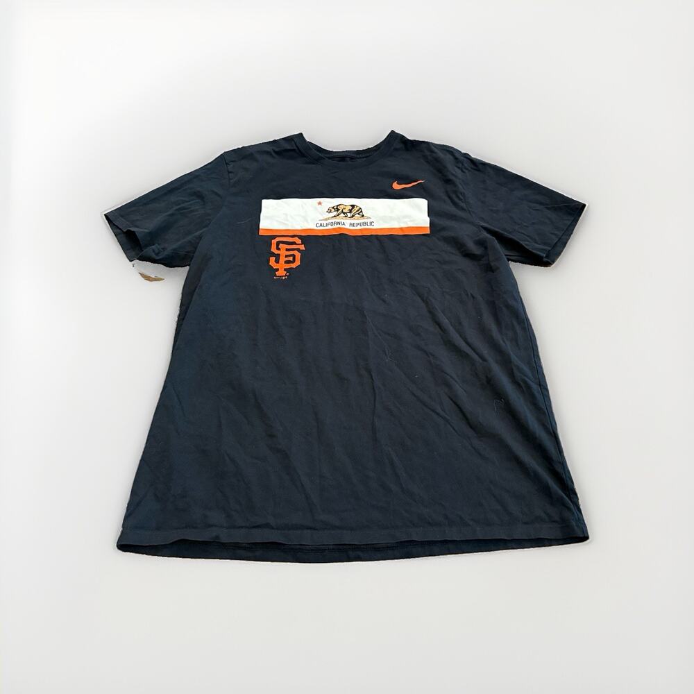 Nike Mens Black San Francisco Giants California Republic Bear Flag T-Shirt XL